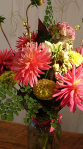 Image of FANCY MASON ARRANGEMENT: PINKS