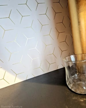 Image of Double Corner Drinks Cabinet with Light and Lining - Grey