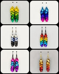 Image 1 of Itsy Bitsy Cascading Scale Earrings