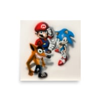 Console Mascots Print