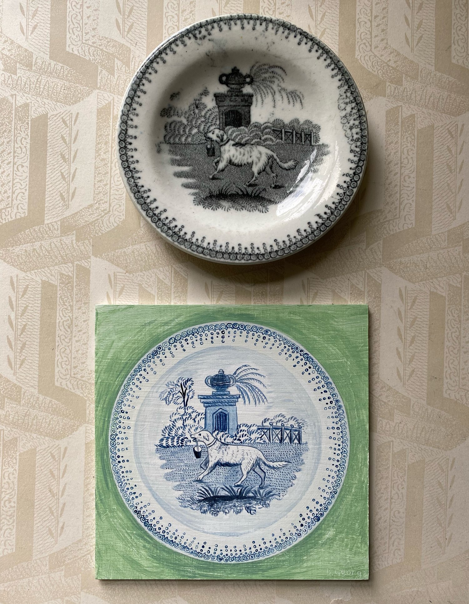 Image of Miniature plate painting (C)