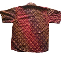Image 2 of Men’s Batik Button Up Short Sleeve Shirt by Bintang - Size XL