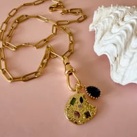 Image 6 of Paperclip chain with Swivel Clasp and Gem Cookie