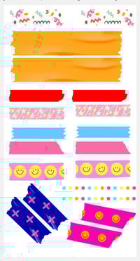 Neon Pop sticker sheet 