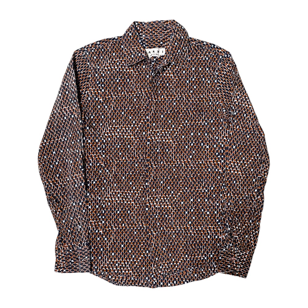 Marni Double Polkadot Hidden Button Shirt   