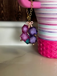 Image 2 of Teal, Pink, and Purple Tumbler Handle Charm