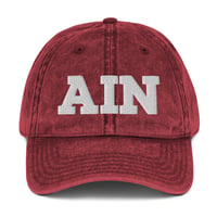 Image 2 of AIN Vintage Cotton Twill Cap