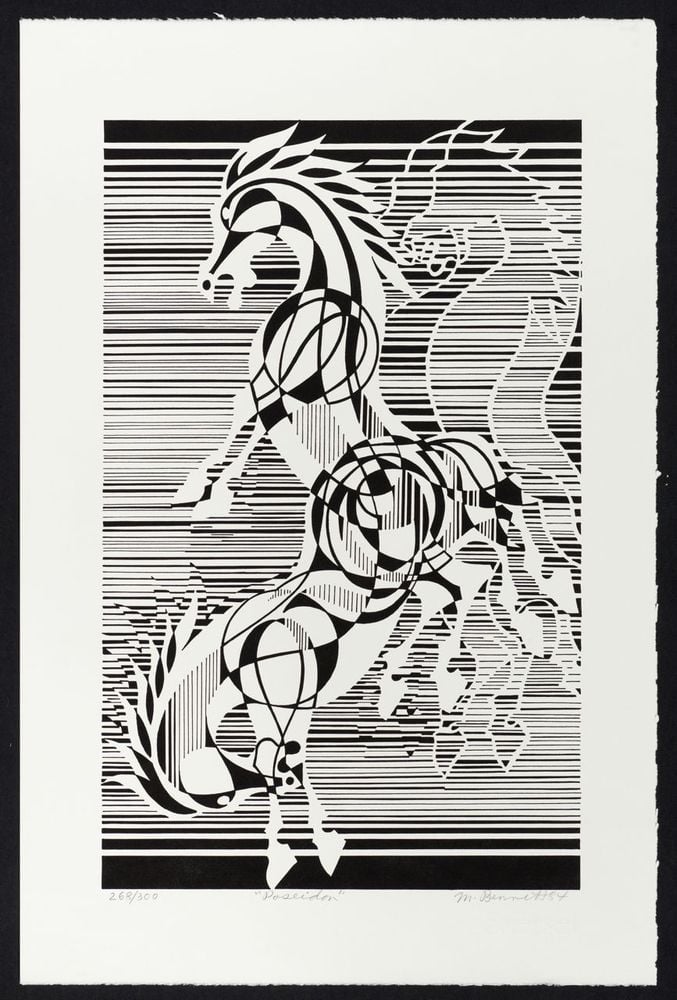 Image of "Poseidon" Horse Lithograph