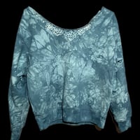 Image 2 of MEDIUM Slouchy Sweatshirt blue