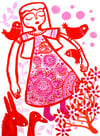 Girl From Takadanobaba Print