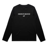 Image 1 of Moisturized AF Long Sleeve (Black) 