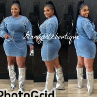 Bad Girl Jean Dress 