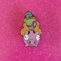 Image 1 of Zoomy Pig Enamel Pin