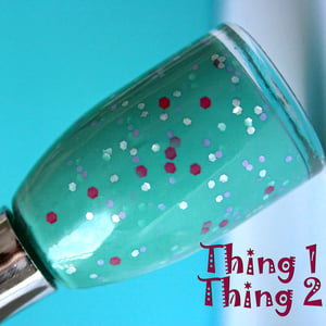 Image of Nail Polish: Thing 1 and Thing 2 - Glitter Nail Polish 