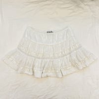 Image 1 of vintage Charlotte russe white mini skirt