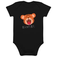 Image 2 of ZEN EXP - “RAWR!” Organic cotton baby bodysuit