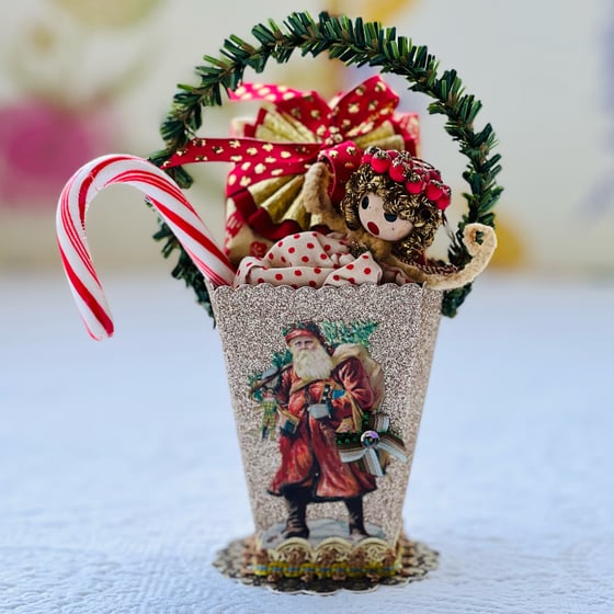 Image of Glitter Santa Basket