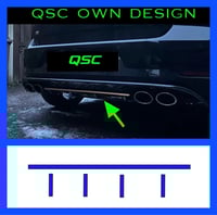 X2 Vw golf R Mk7.5 rear bumper diffuser pinstripe stickers