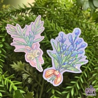 ~Holographic~ Floral Stickers