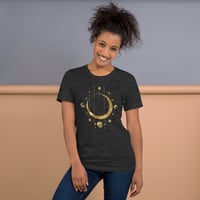 Image 21 of Astronomy Inspired Gold Lunar Phases Unisex t-shirt