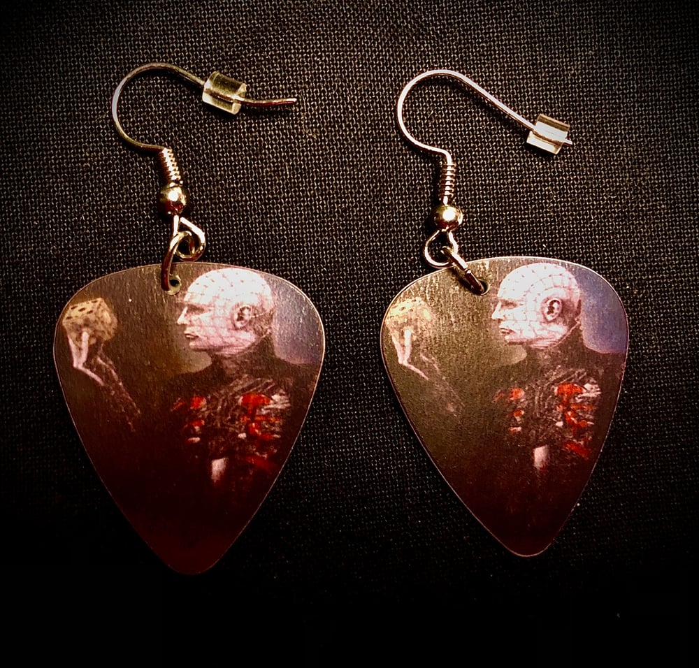 Horror CLASSICS guitar pick earrings