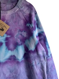 Image 8 of L Ladies/Junior's Sweatsuit Set in Purple Haze Ice Dye