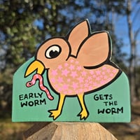 Image 1 of Early Worm Woodcut