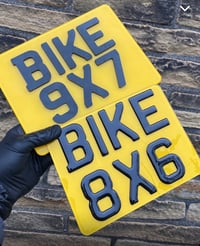 9x7 & 8x6 - bike plate 3D gel/4D gel/ 4D acrylic 