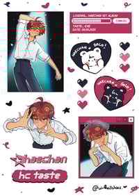 Image 4 of (PREORDER) A6 HOLO STICKER SHEET - TASTE