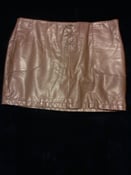 Image of Vintage leatherette mini skirt