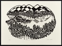 "Majestic Panorama" - Lithograph of Majestic Panorama