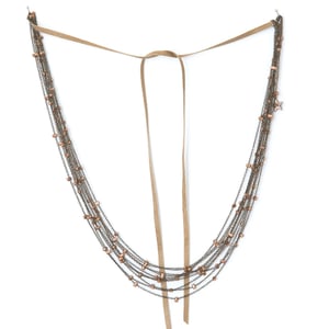 Image of Head Band 10 rangs Blue Metal