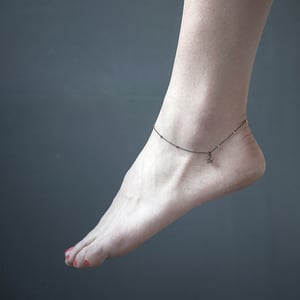 Image of Gourmette de Cheville Blue Metal