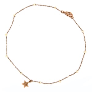 Image of Gourmette de Cheville Blue Metal