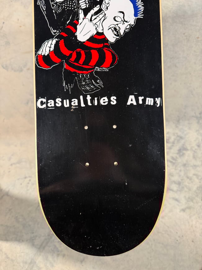 The Casualties Army punk skateboard
