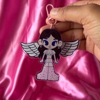 Image 3 of <strong>PREORDER</strong> twice x pink moveable wing keychains. 
