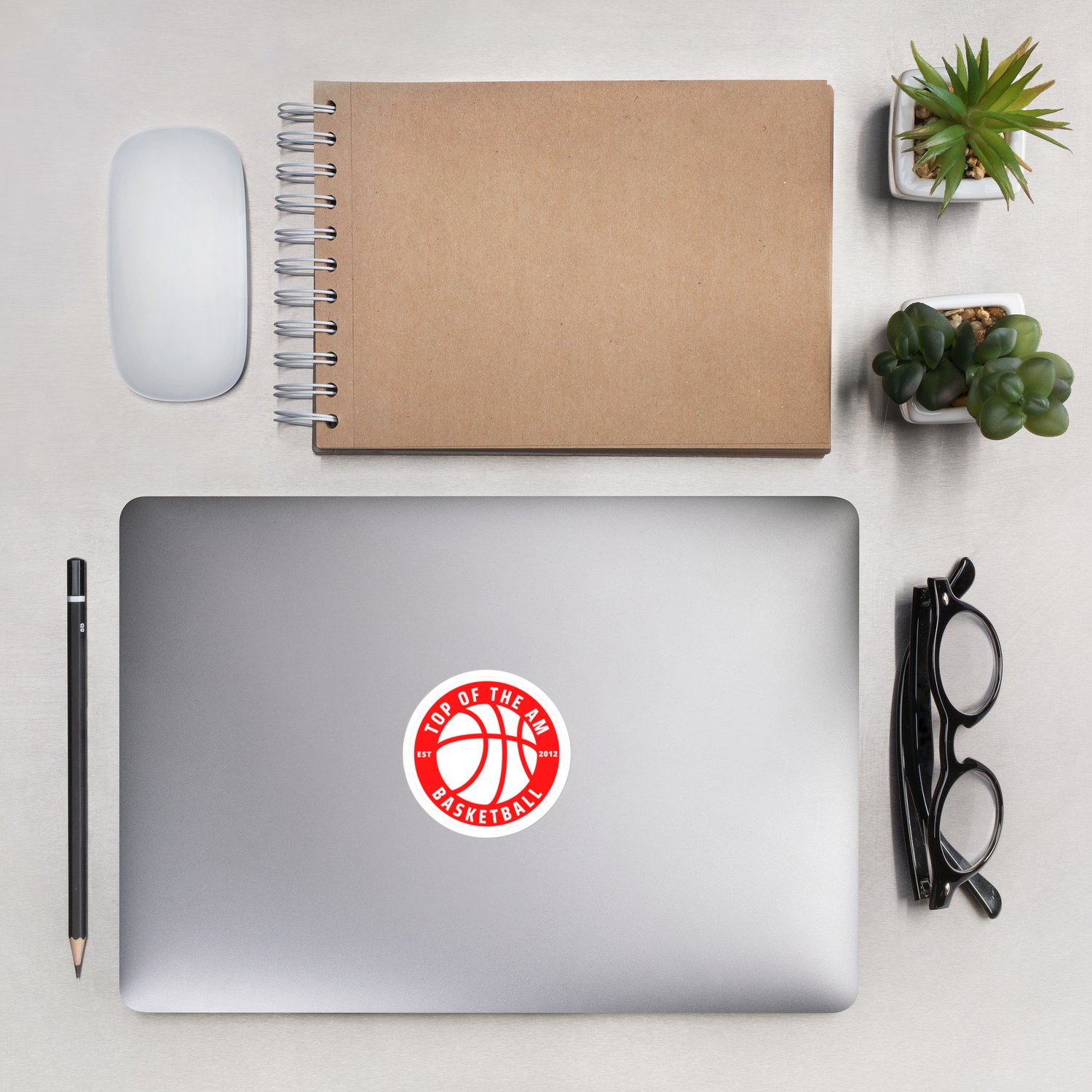 Image of Top oThe AM Bubble-free stickers