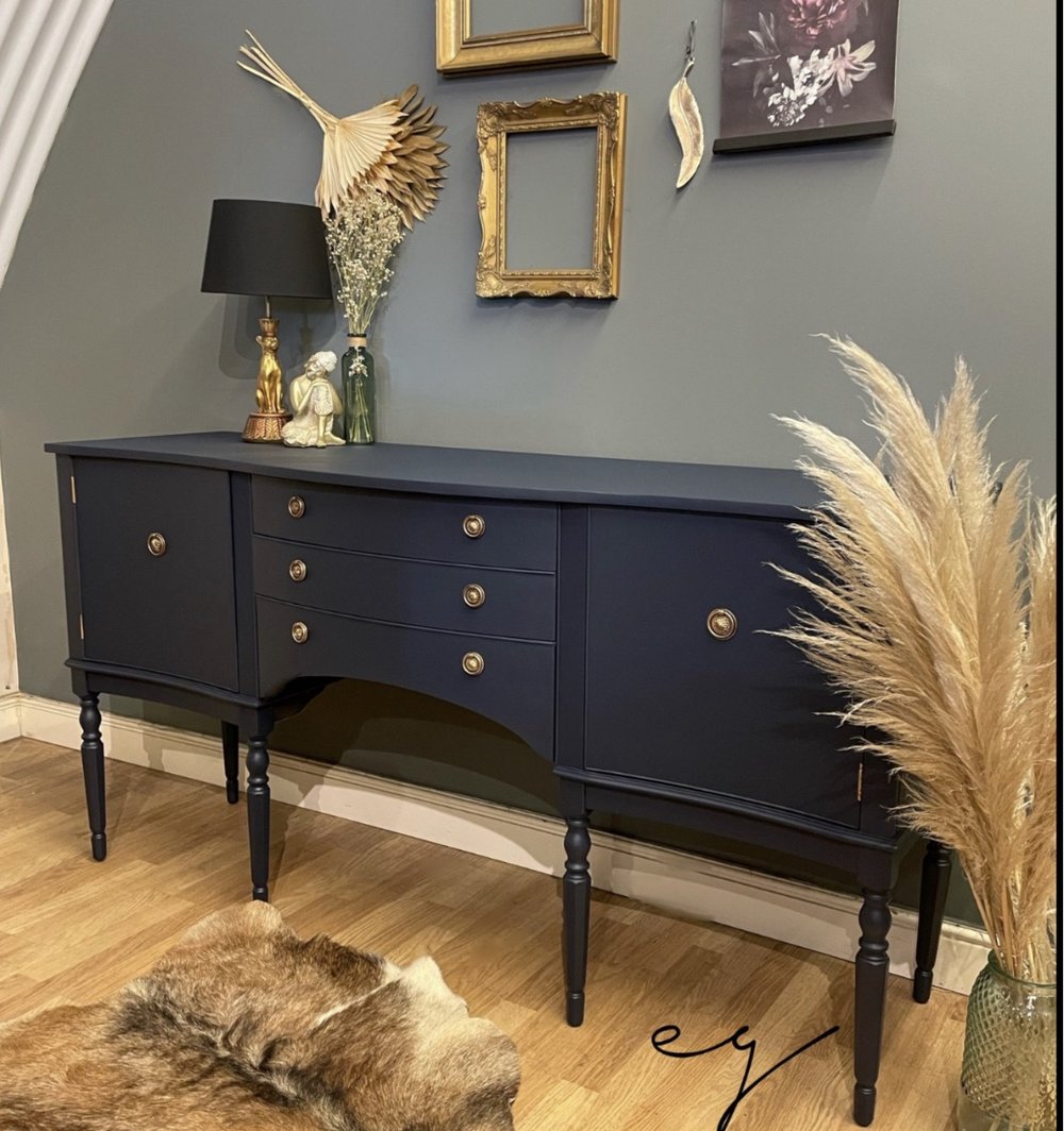 Image of Stunning dark blue sideboard 