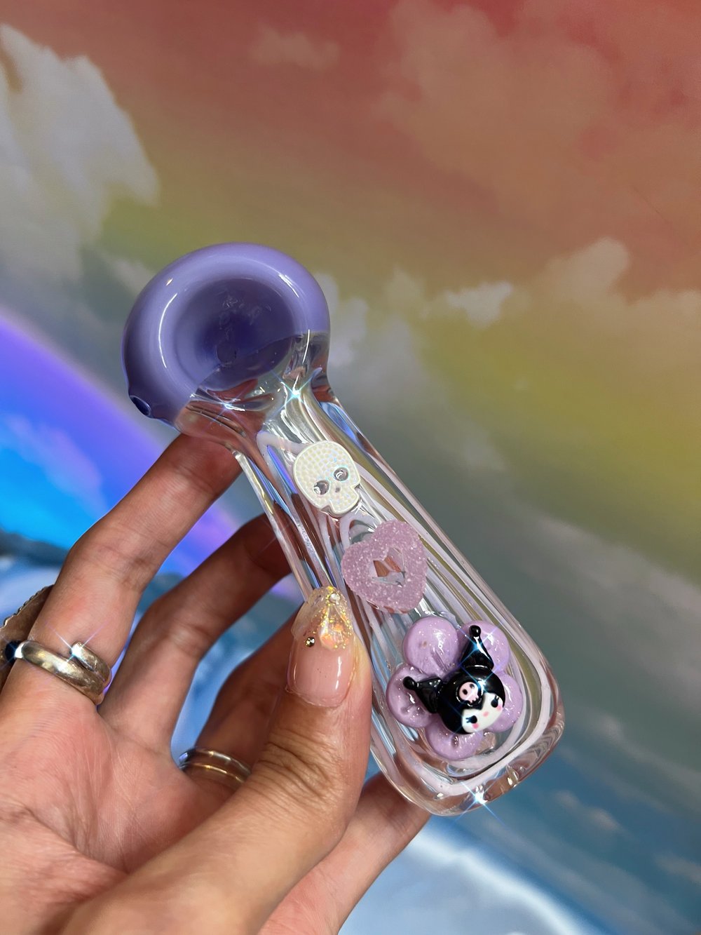 Kuromi 😈💜✨ pastel purple pipe