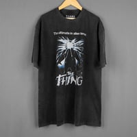 Image 1 of The Thing John Carpenter 80s Horror Movie Premium T-Shirt – Washed Unisex Sci-Fi Movie Tee