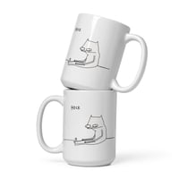Image 1 of White glossy mug HECK 