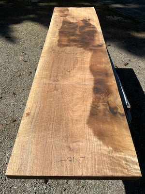 No live edge walnut slab 