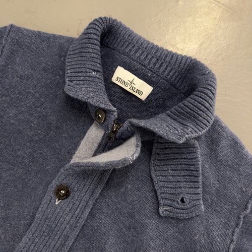 Image of Stone Island wool zip / button up, size XL