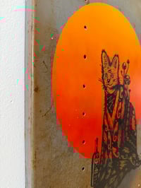 Image 3 of Homeschool Yer Heart on Salvaged Metal 