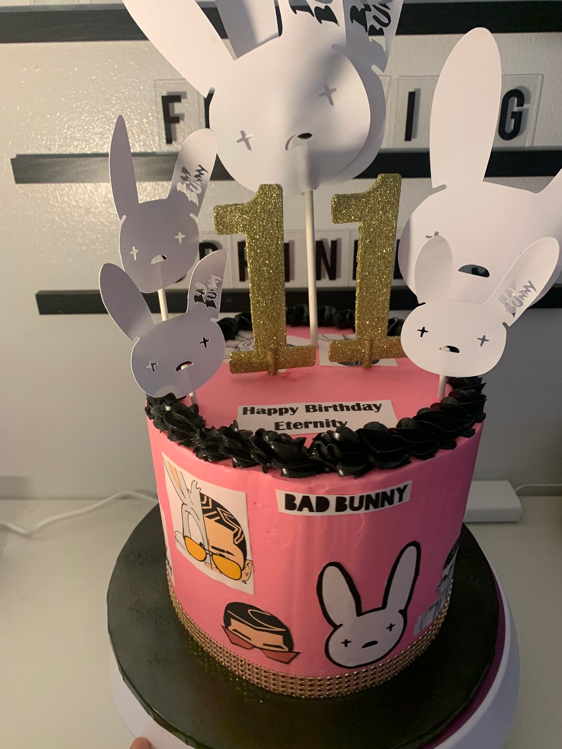 Image of Bad Bunny Cake