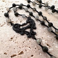 Image 2 of Labradorite & Green Serpentine Persephone Necklace