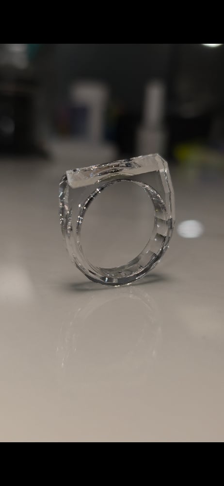 Image of Crown Sapphire Signet 