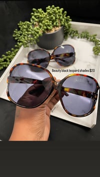 Beauty black leopard shades