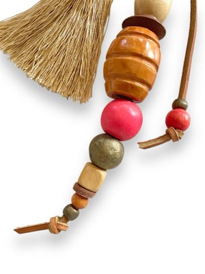 Image of BEAD & TASSEL BAG CHARM #7