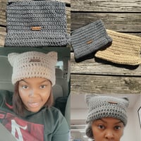 Image 1 of Kitten Ear Beanie